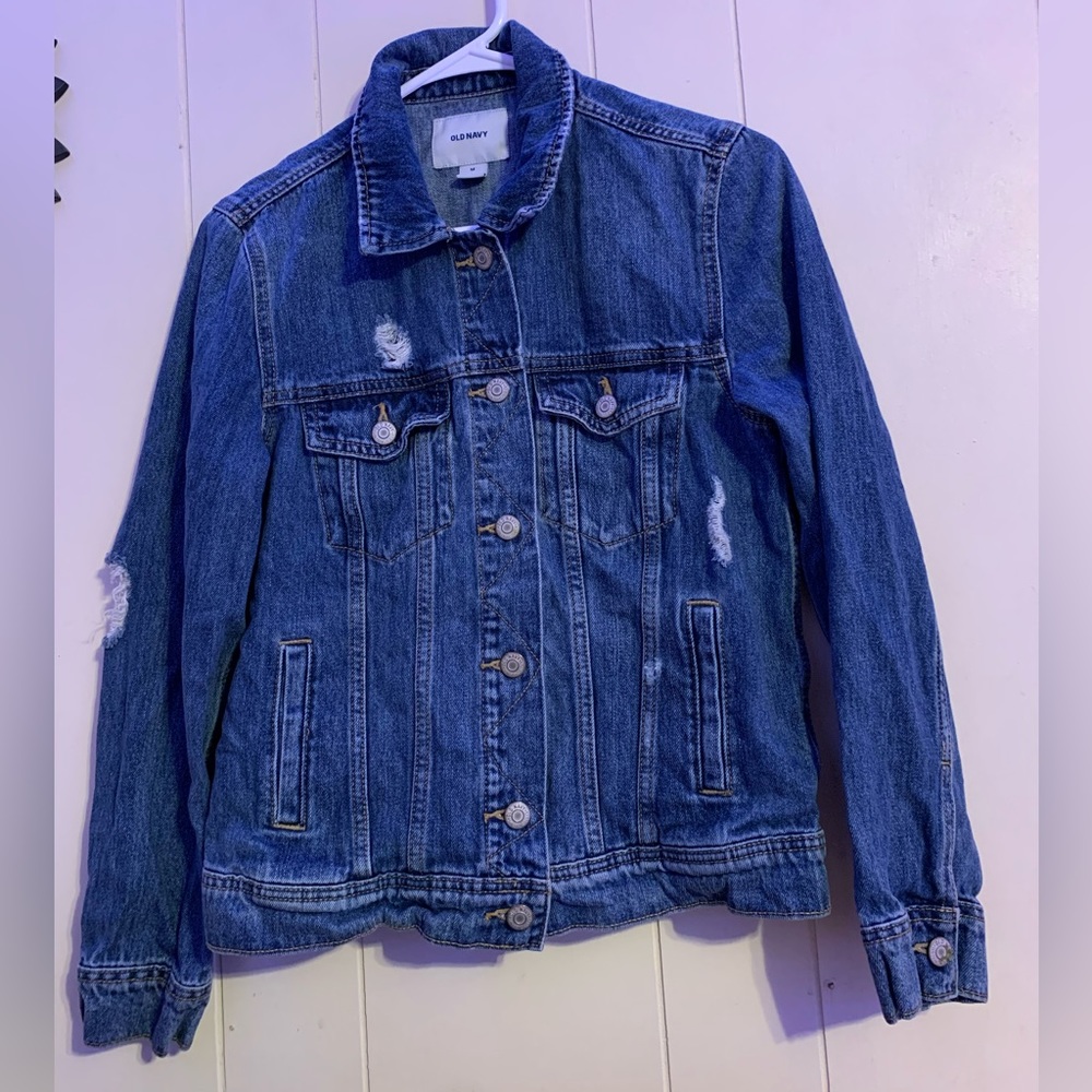 Women’s Ripped Jean Jacket